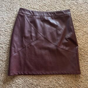 Women’s Pleather Mini Skirt size large NWT